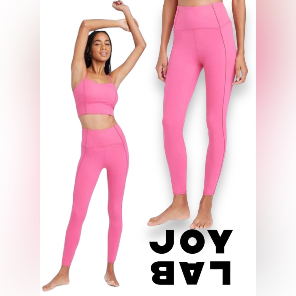 186. SMALL NWT JOYLAB WOMAN’S HIGH WAIST LEGGINGS, PINK